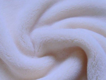 Plain cream coral velvet